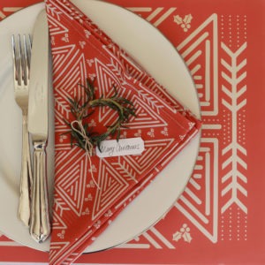 Christmas Geometric Napkins