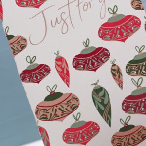 Just for You Christmas Greeting Card