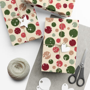 Snow Spots Christmas Gift Wrap