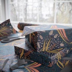 Boho Midnight Gift Wrap Wrapping Paper