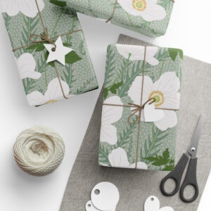 Japanese Anemone Gift Wrap Wrapping Paper