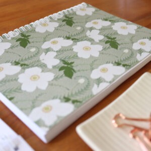 Japanese Anemone 100pg Lined Notebook