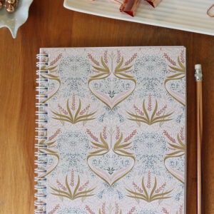 Pink Quartz Boho Scatterings 100pg Lined Notebook