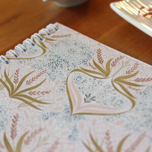 Pink Quartz Boho Scatterings 100pg Lined Notebook